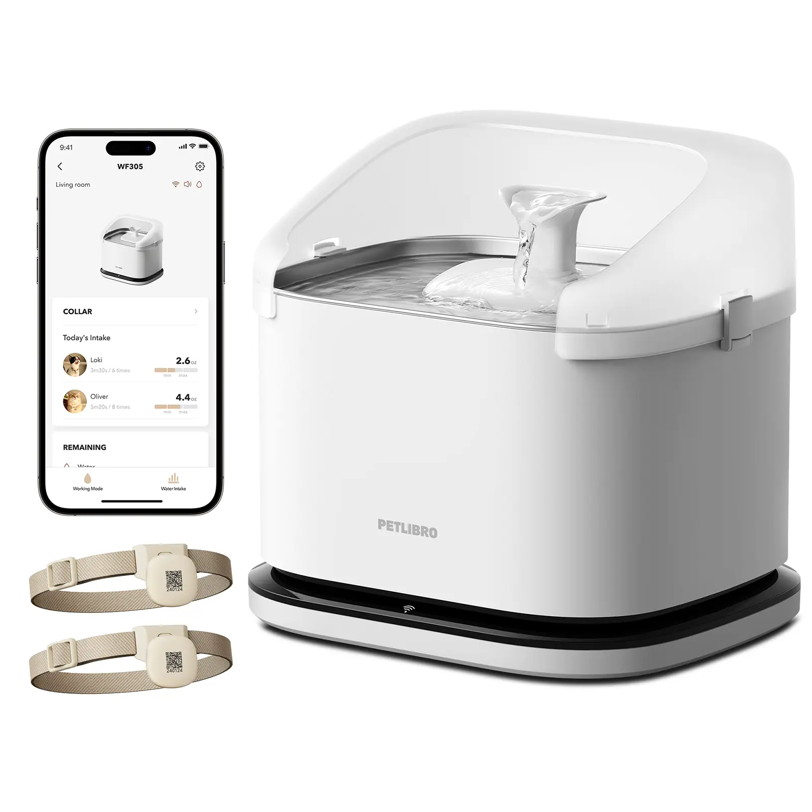 Fontaine intelligente RFID Dockstream Petlibro