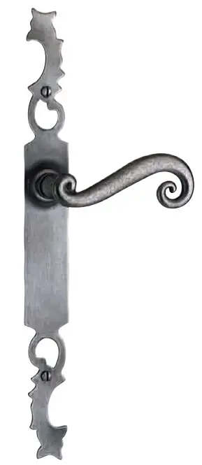 Ensemble de porte rustique Aquitaine 41 BOUVET Epoxy gris – Bec de cane – 425
