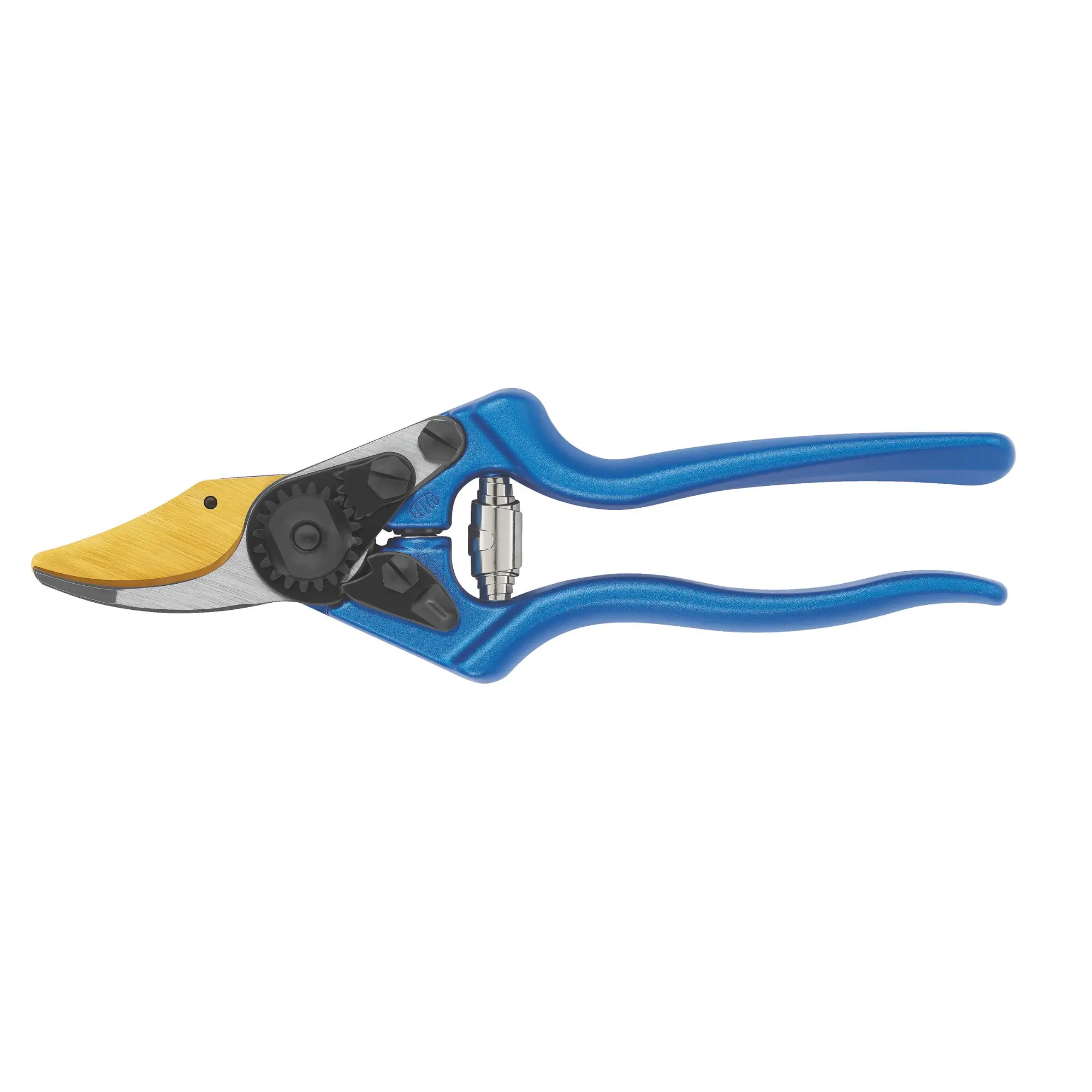 FELCO 6 Sécateur personnalisable Lame F-Gold / Poignées bleues, coupe 20 mm, poignées forgées, Swiss Made
