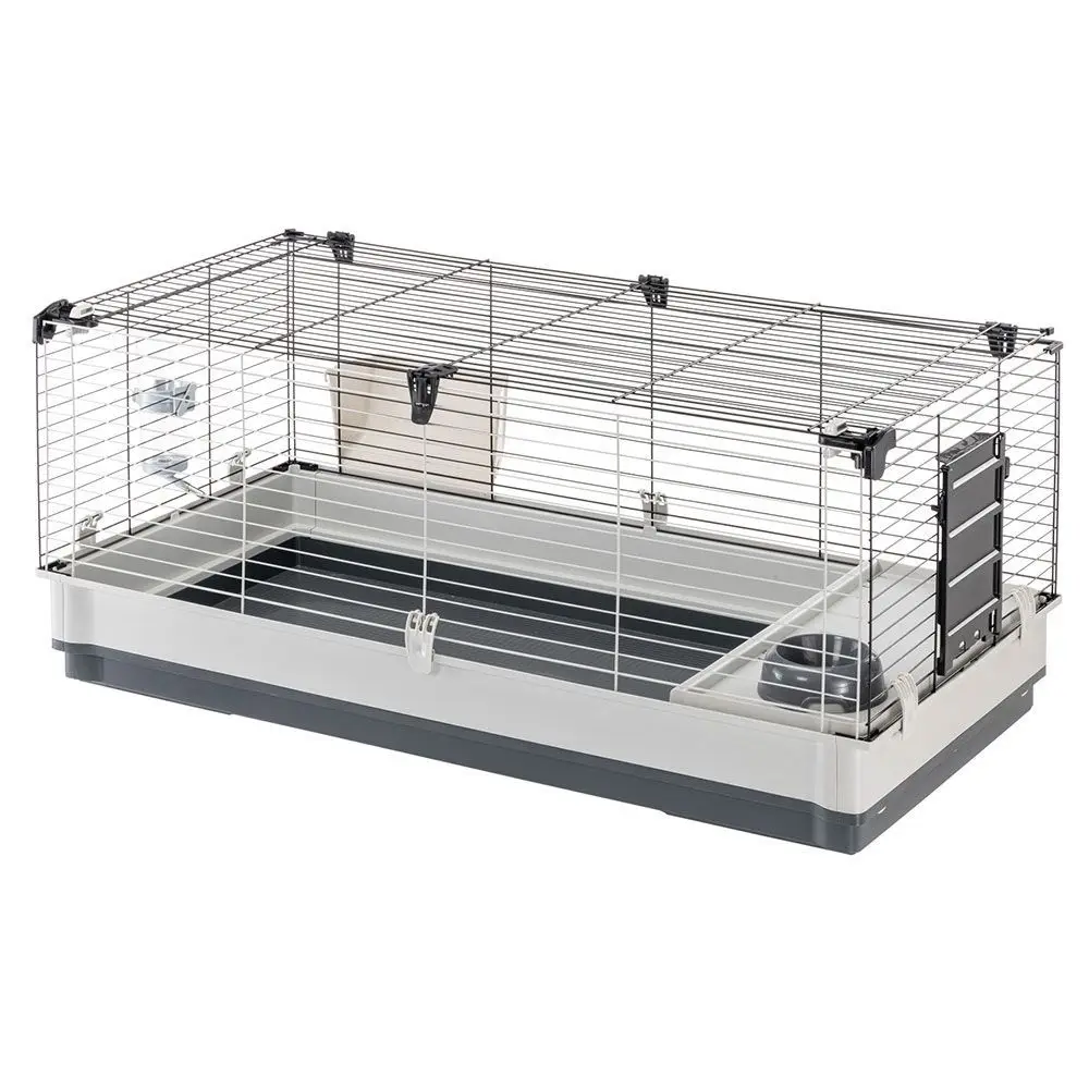 FERPLAST – Cage Cochon d’Inde – Cage Lapin – Maison Lapin – Clapier Lapin – accessoires inclus – Ouvrant et modulable 120 x 60 xh 50 CM – Krolik XL