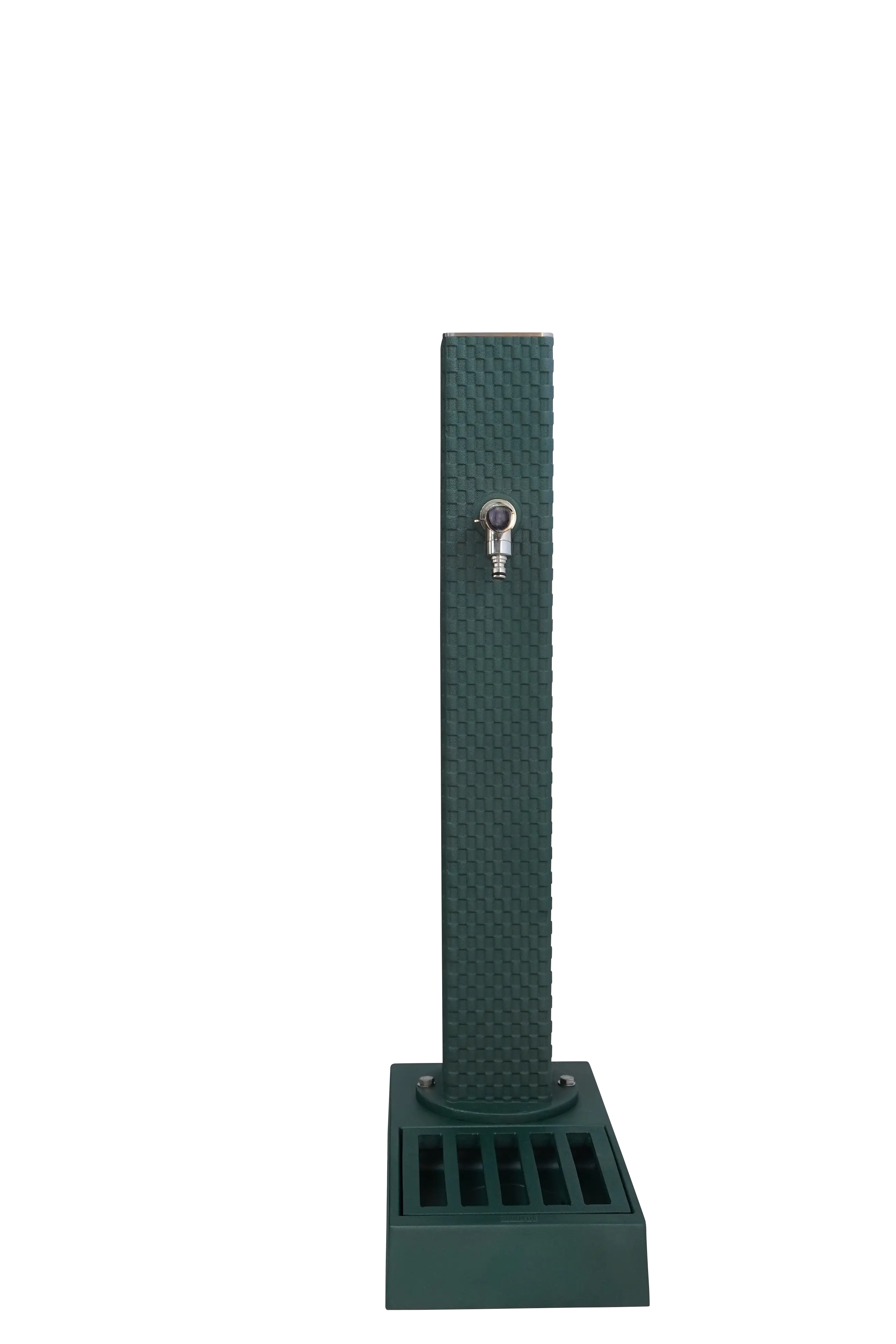 Fontaine borne pixel avec vasque vert 2500 avec robinet rounded dommartin h. 103cm x l. 51cm