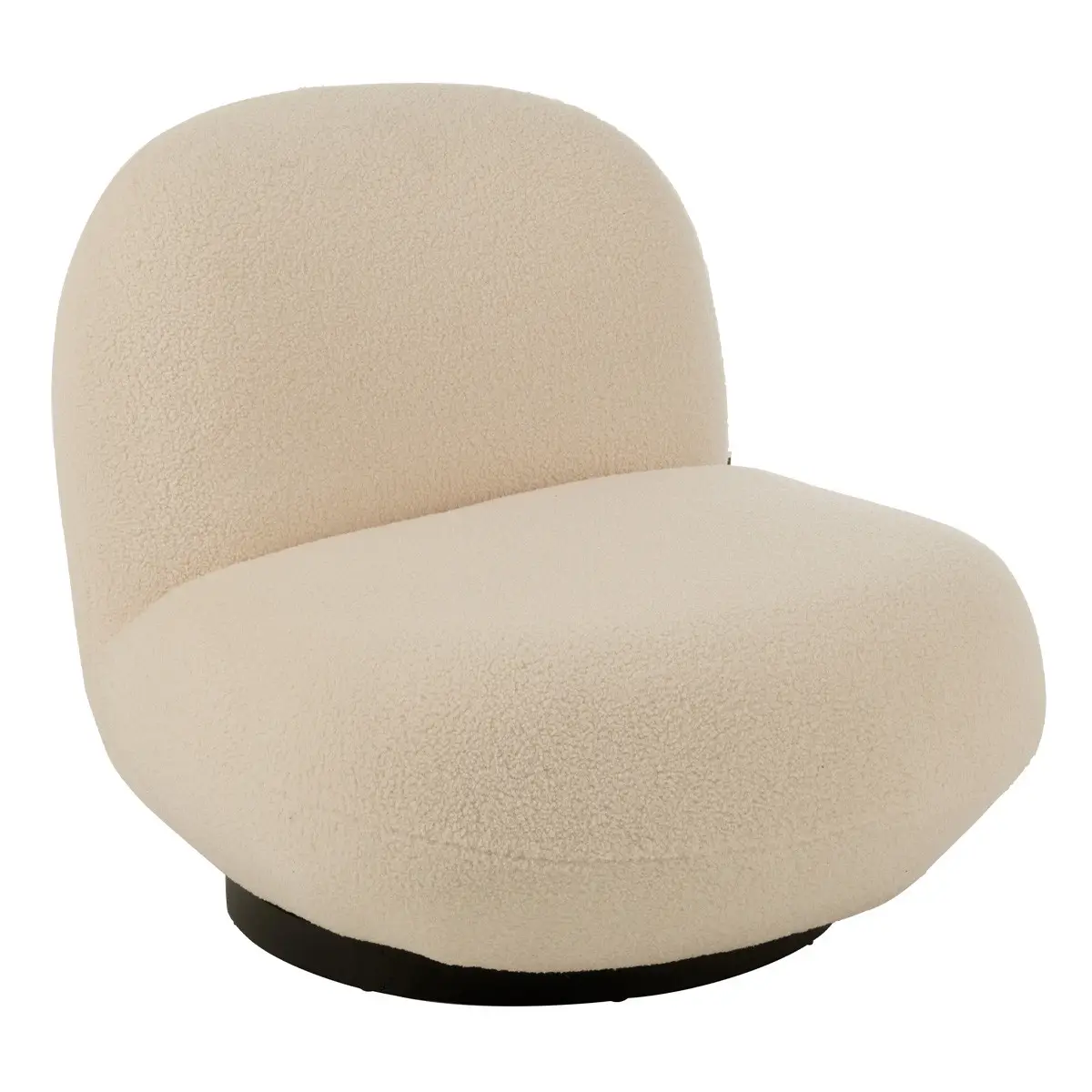 Fauteuil Lounge «Neige» 95cm Blanc