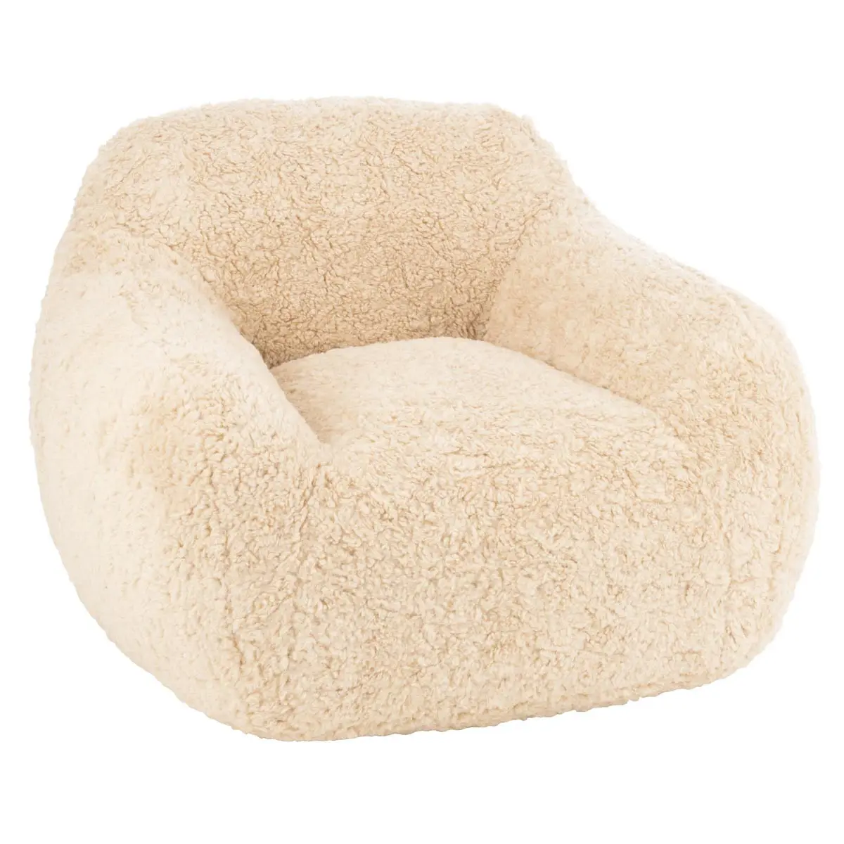 Fauteuil en Tissu «Cutie» 99cm Beige