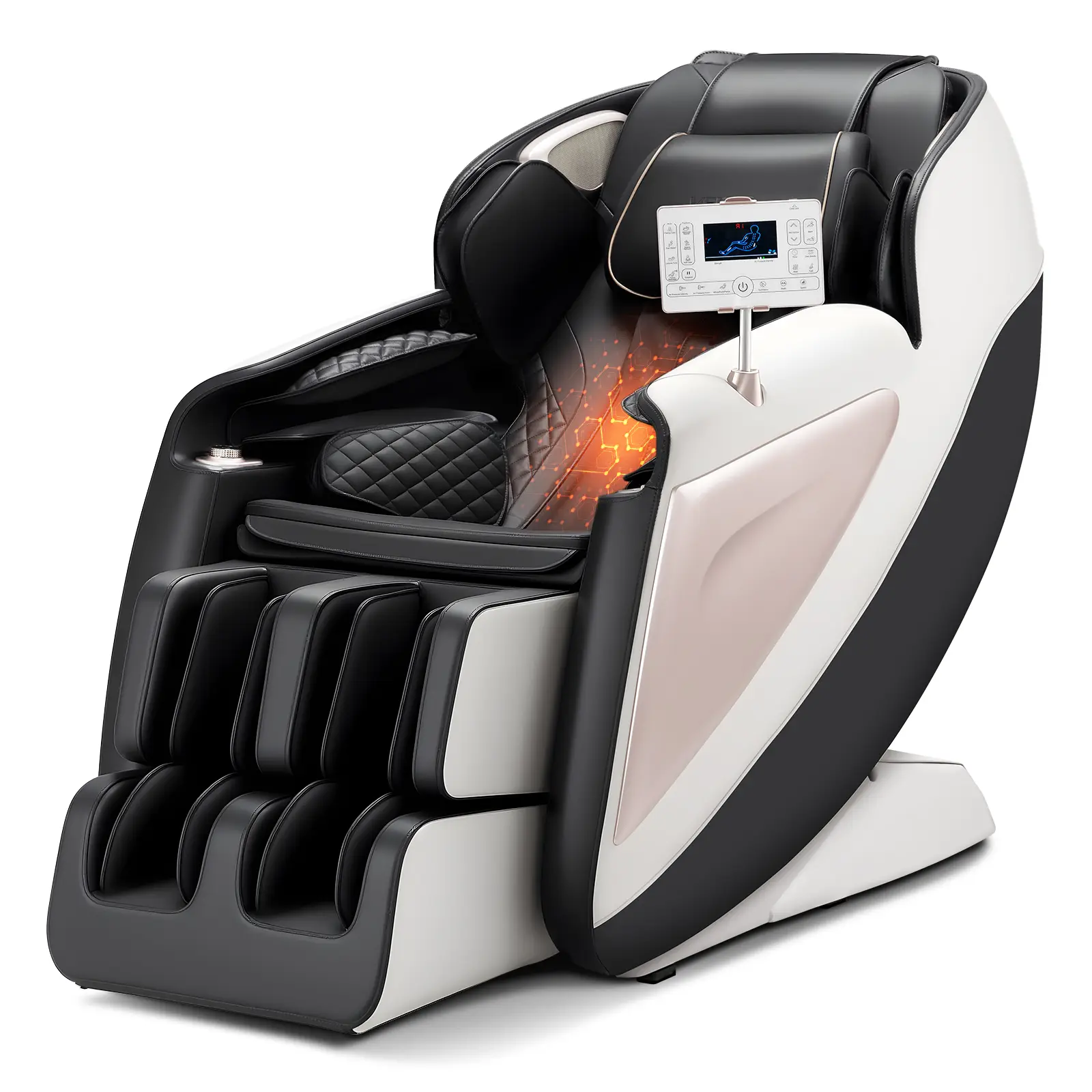 VEVOR Fauteuil massage rail SL, relaxation 3D inclinable, zéro gravité, 18 modes auto, chauffant.