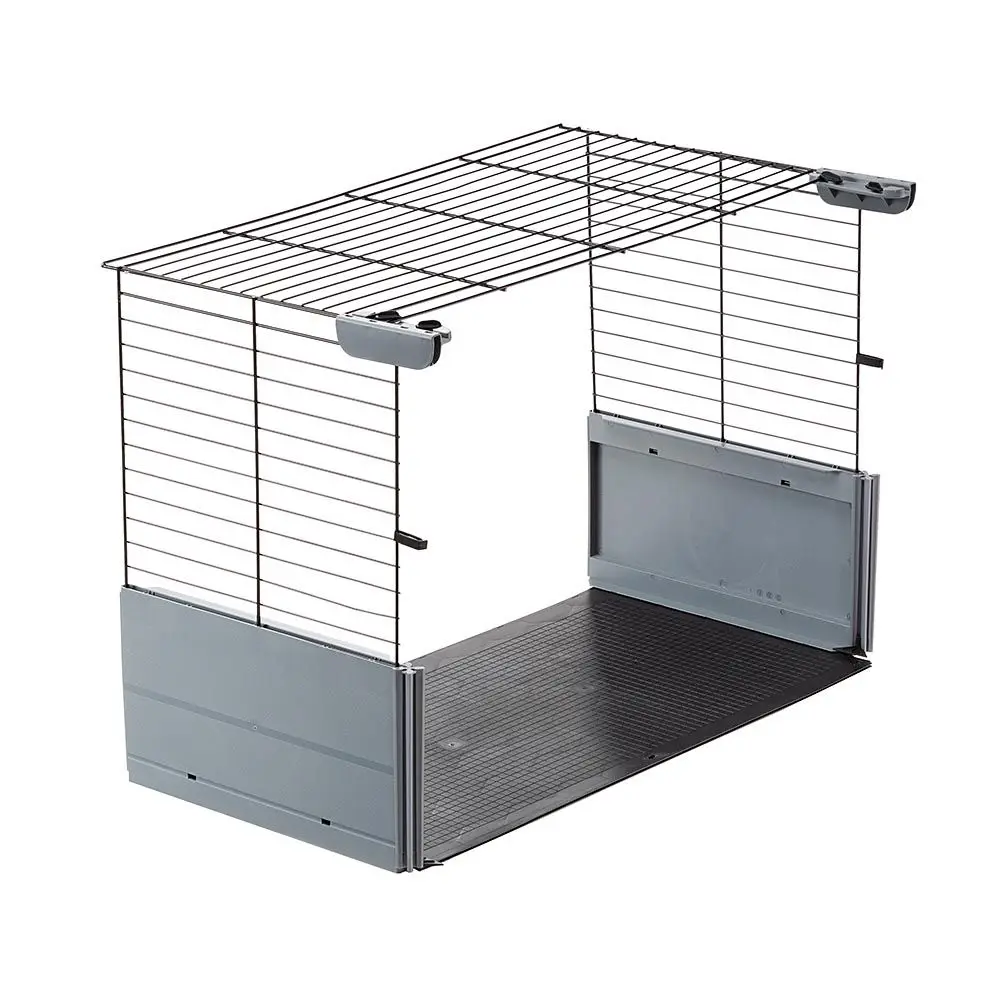 Extension pour Cages Modulables pour Lapins Petits Animaux Multipla, Socle, Grillage Métallique et Plastique Recyclé