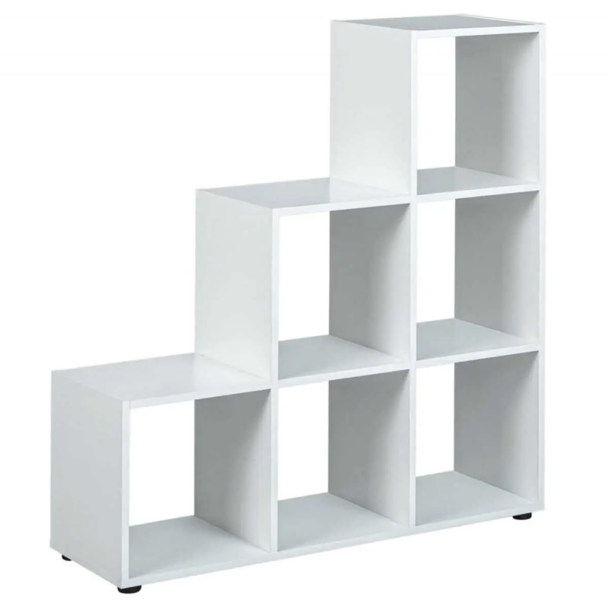 Etagère Escalier 6 Compartiments Coloris Blanc – TEO