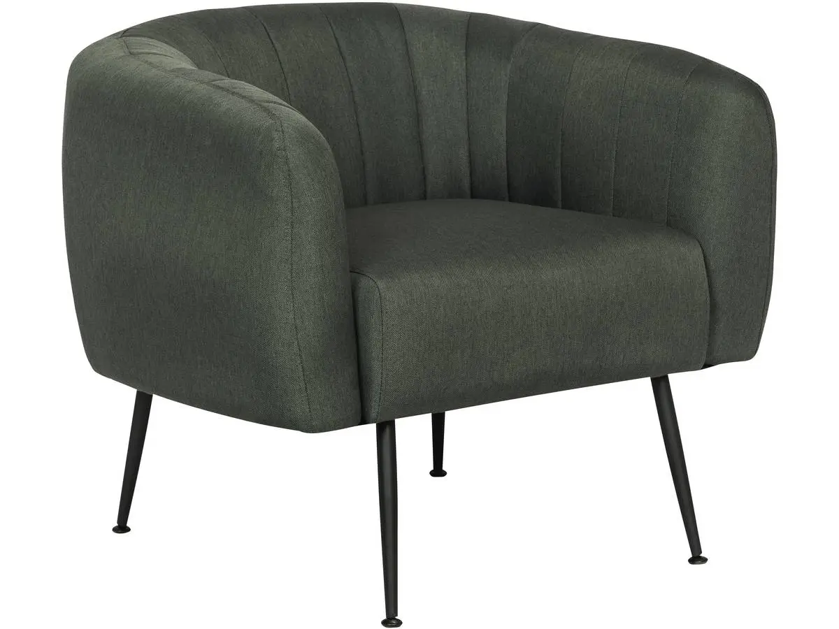 Fauteuil En Tissu «diana» – 1 Place – Gris Foncé -habitat Et Jardin