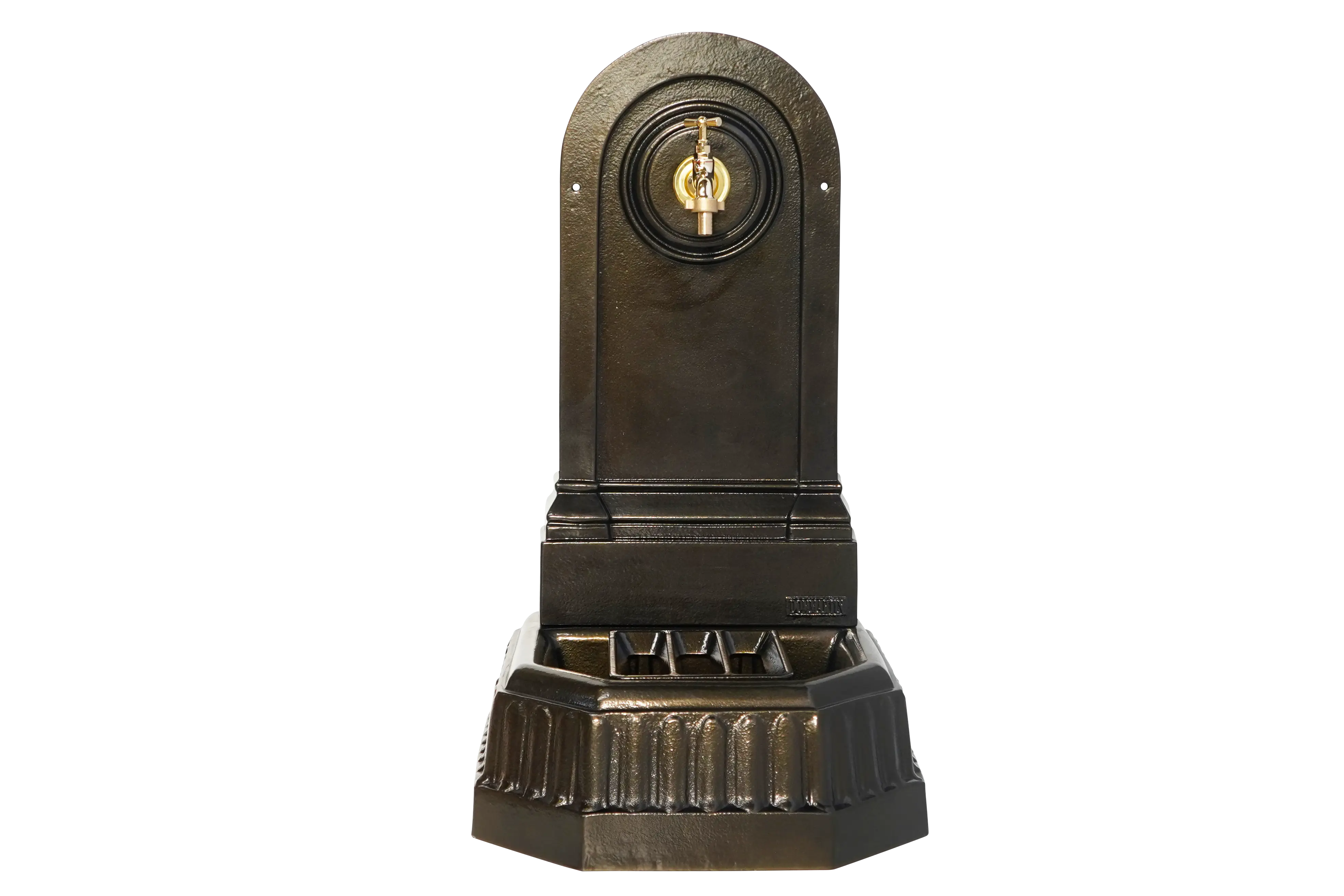 Fontaine citadine vieux bronze avec robinet standard Dommartin H. 70cm X L. 35cm