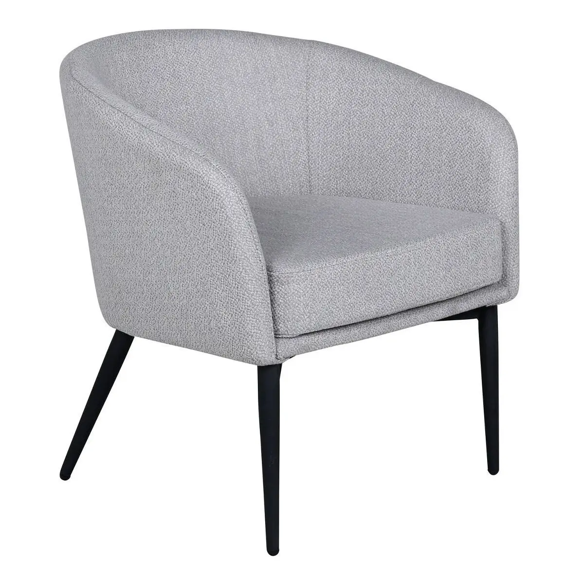 Fauteuil en Tissu «Fluffy» 70cm Gris