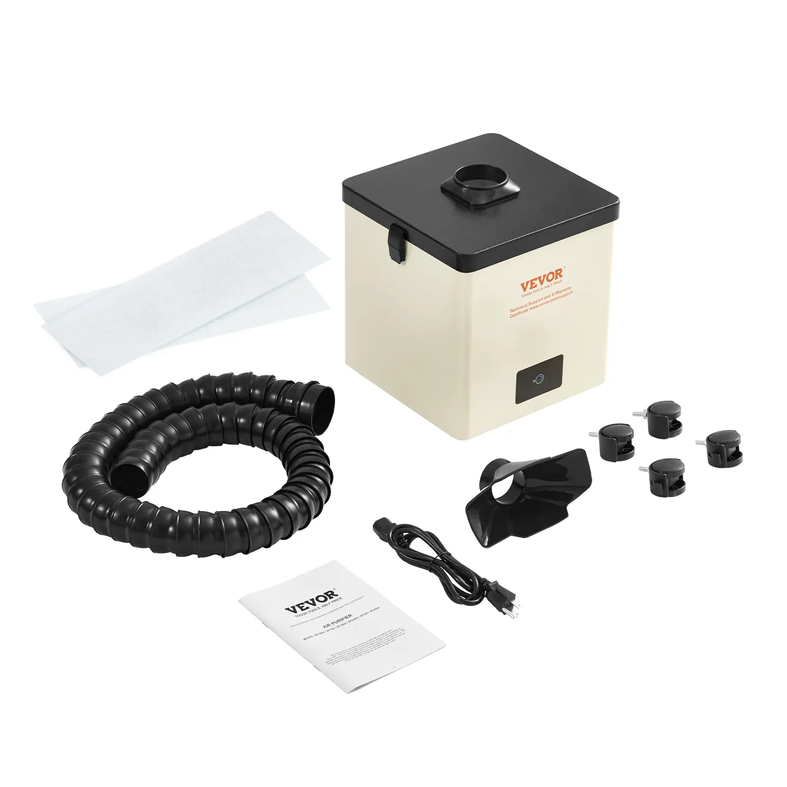 VEVOR Extracteur fumée soudage 100W, filtre 3 couches, débit 240 m³/h, compact, soudure/gravure.