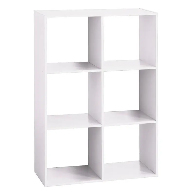 Étagère en bois 6 cases Mix coloris blanc 5five