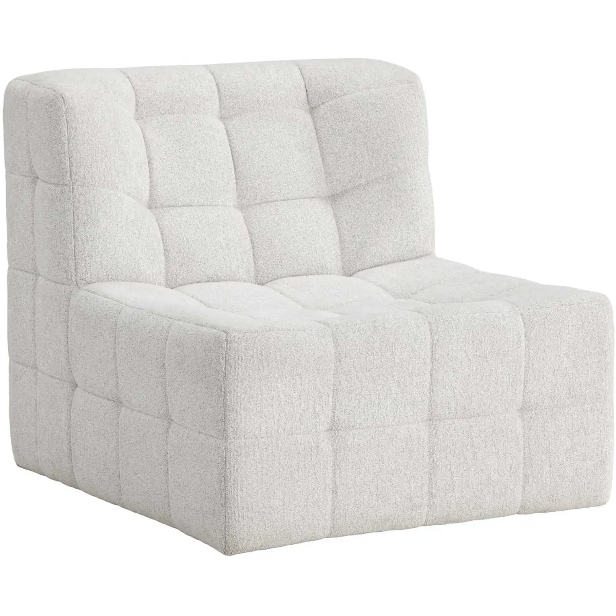 Fauteuil en tissu matelassé Malou 80 x 87 x 73 cm