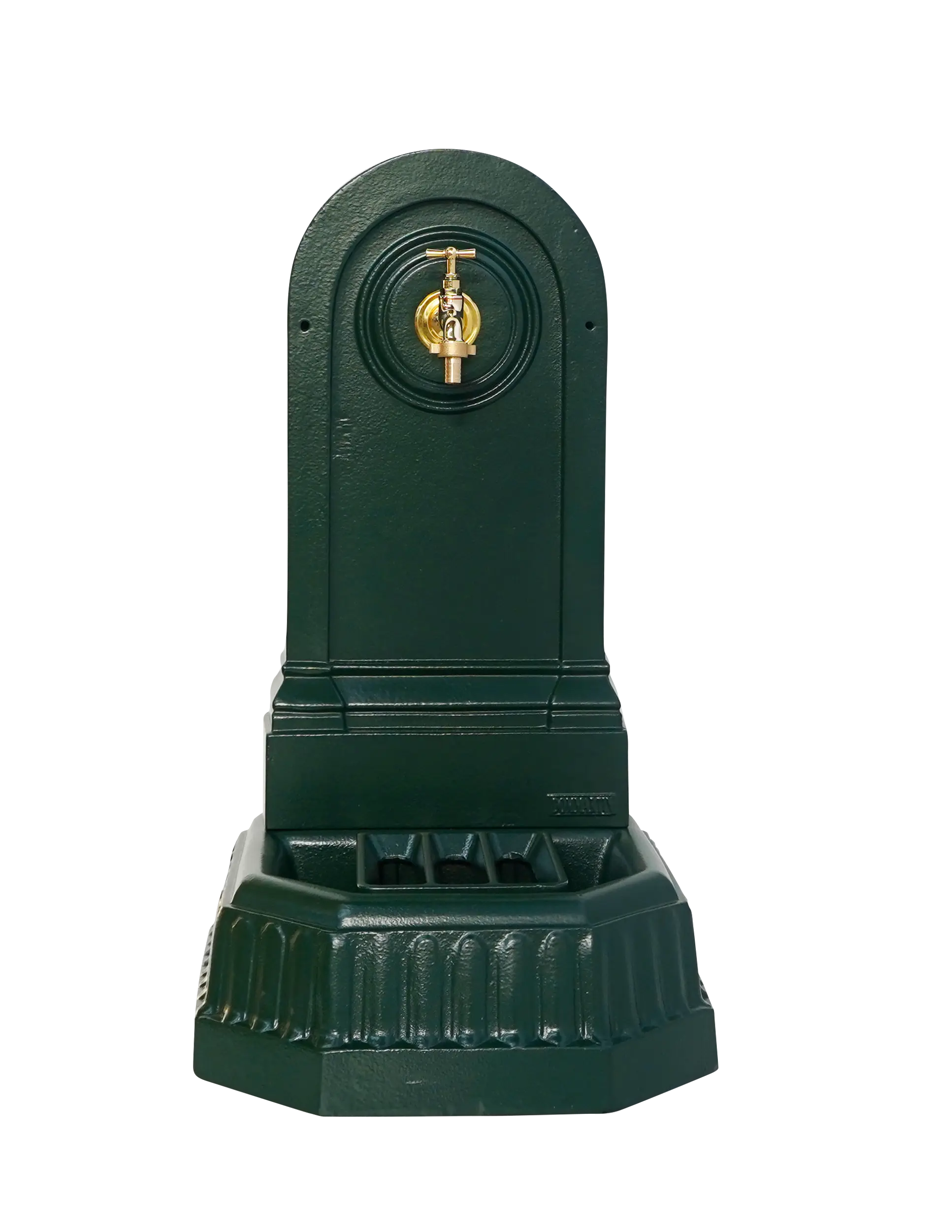 Fontaine citadine vert 6009 avec robinet standard Dommartin H. 70cm X L. 35cm