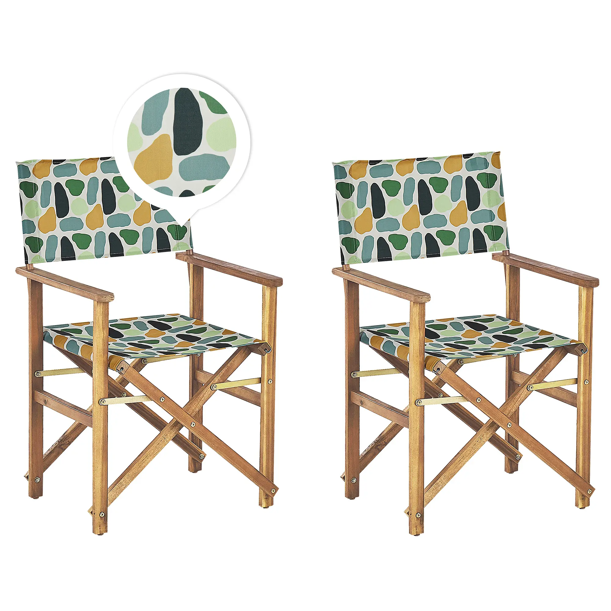 Chaise de jardin Tissu Multicolore CINE – Beliani