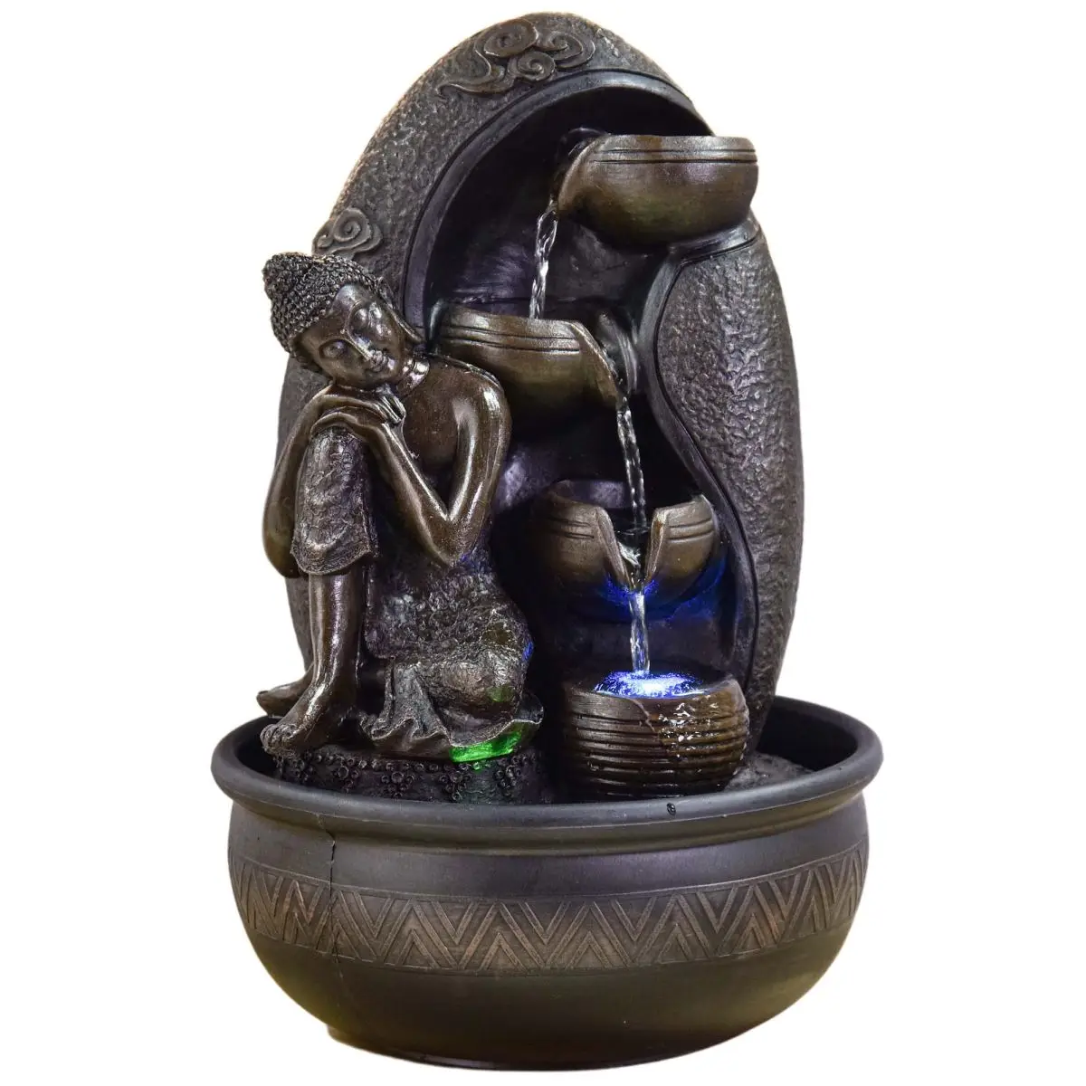 Fontaine d’intérieur LED bouddha Krishna