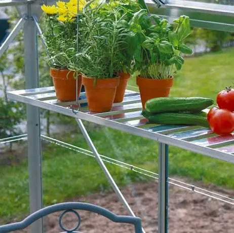Étagère pliante en aluminium, légère, résistante, Couleur Aluminium