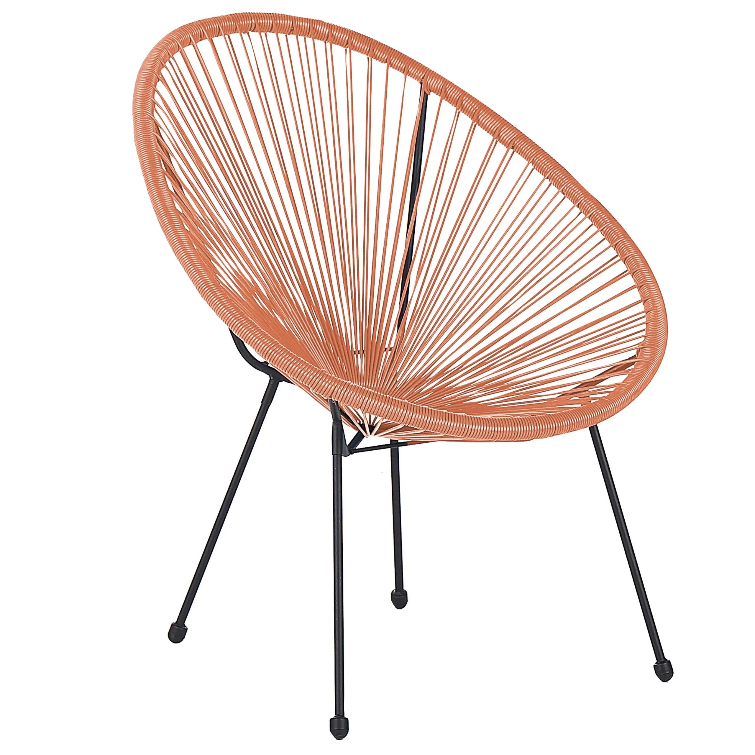 Fauteuil coin lecture Polyrotin Orange ACAPULCO II – Beliani