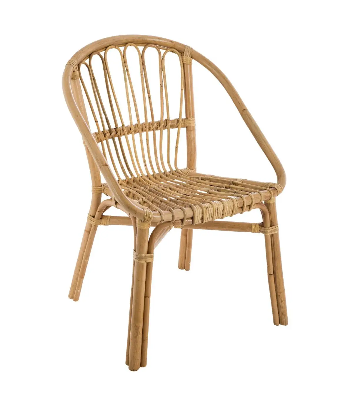 Fauteuil en Rotin Naturel H 80 cm