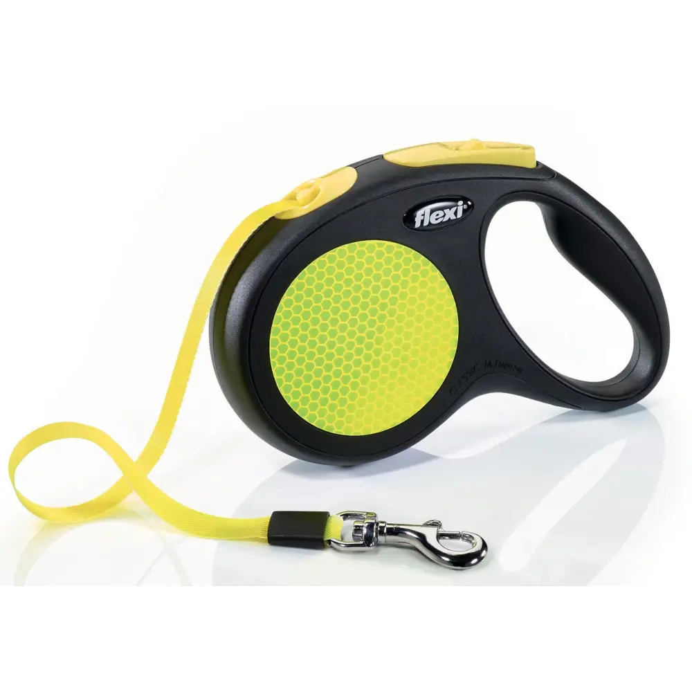 FLEXI – Flexi néon M sangle 5 mètres laisse flexi pour chien max 25 kg