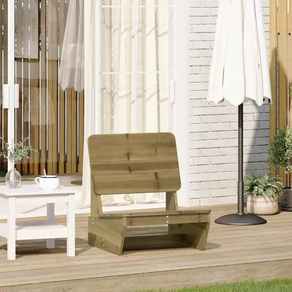 Fauteuil de Jardin en Bois de Pin Traité Autoclave Résistant aux Intempéries Naturel – ComfortXL Outdoor Living