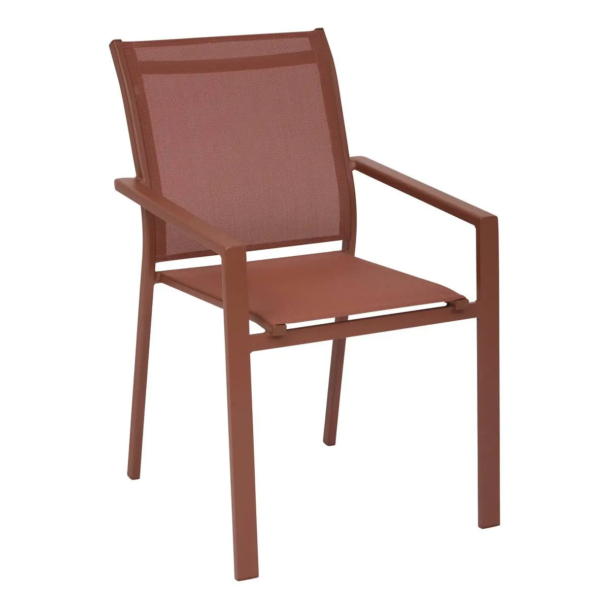 Fauteuil de jardin empilable Essentia acajou Hespéride