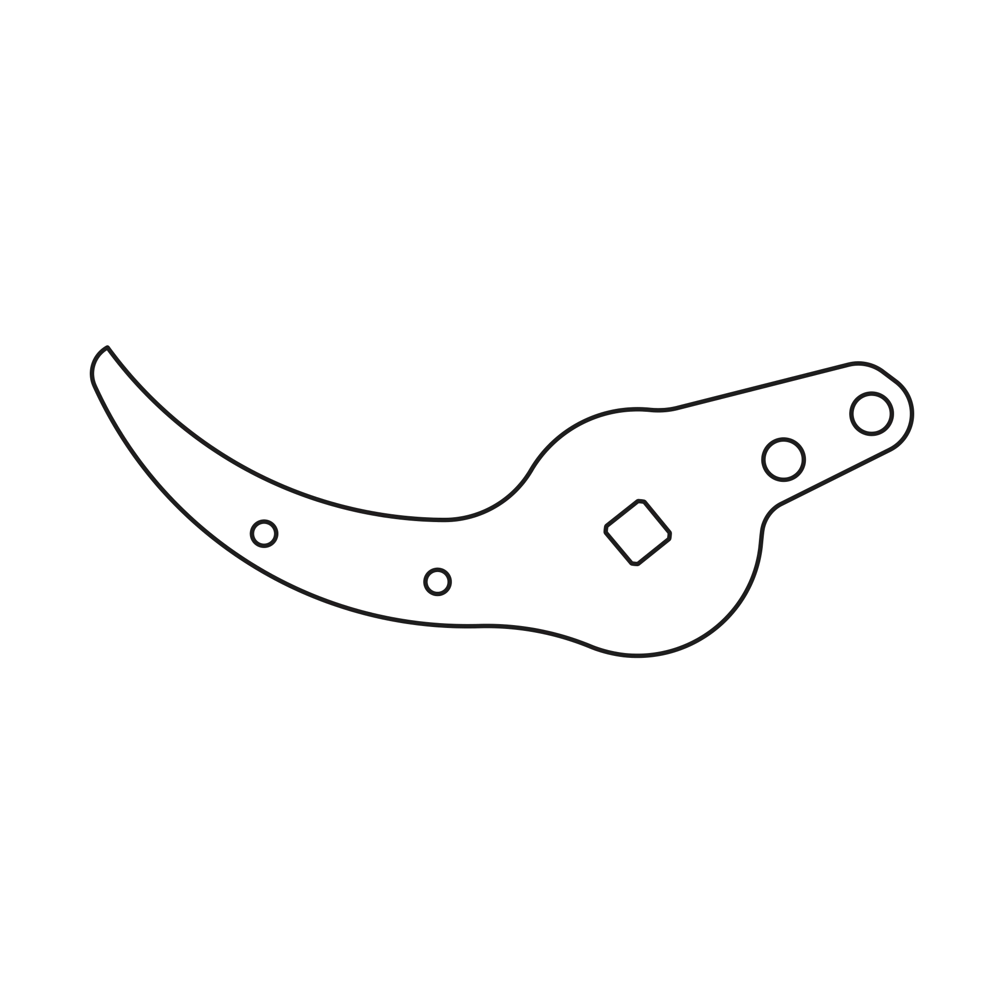 FELCO Contre-lame de rechange 100/4 pour sécateur FELCO 100