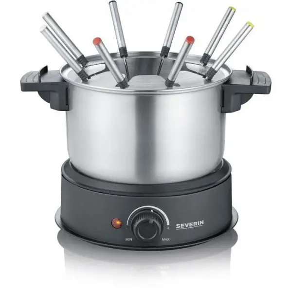 Fondue Electrique SEVERIN – FO2473 – Capacité 1,4L – Jusqu’a 8 personnes – Thermostat réglables – 1500W
