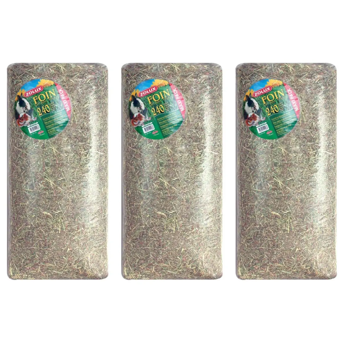 Foin des près pour rongeurs Lot de 3