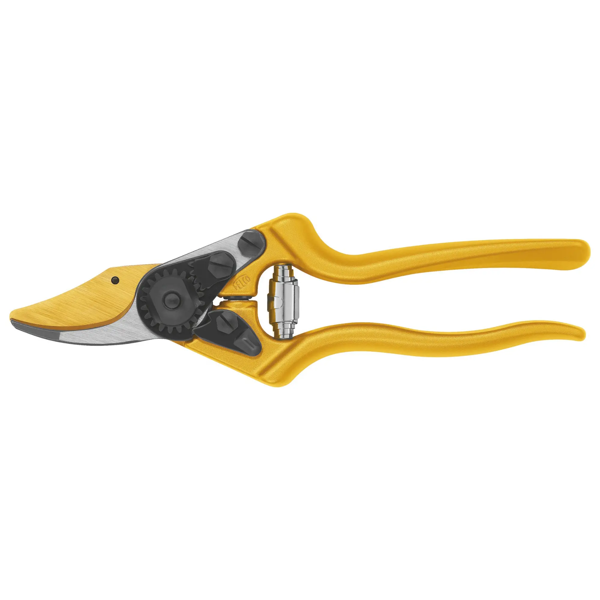 FELCO 6 Sécateur personnalisable Lame F-Gold / Poignées dorées – coupe nette 20 mm, aluminium forgé, Swiss Made