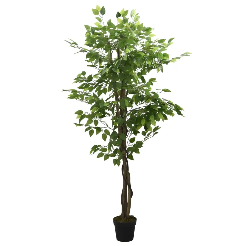 Ficus Artificiel Tronc Bois Intérieur Extérieur Décoration Réaliste 150 cm Vert – ComfortXL Outdoor Living