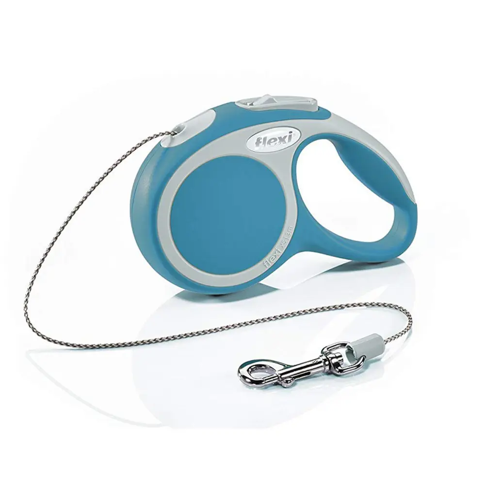 FLEXI – Laisse flexi vario cordon de 3 m turquoise pour chien Max 8 kg