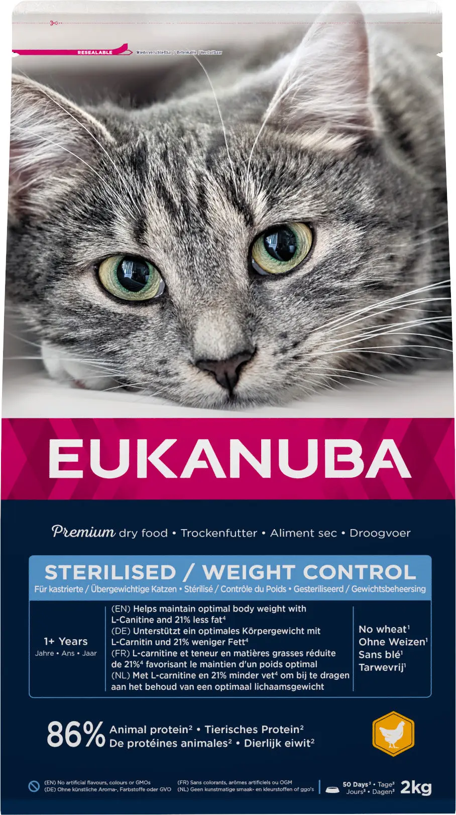 Eukanuba – Croquettes au Poulet pour Chat Stérilisé
