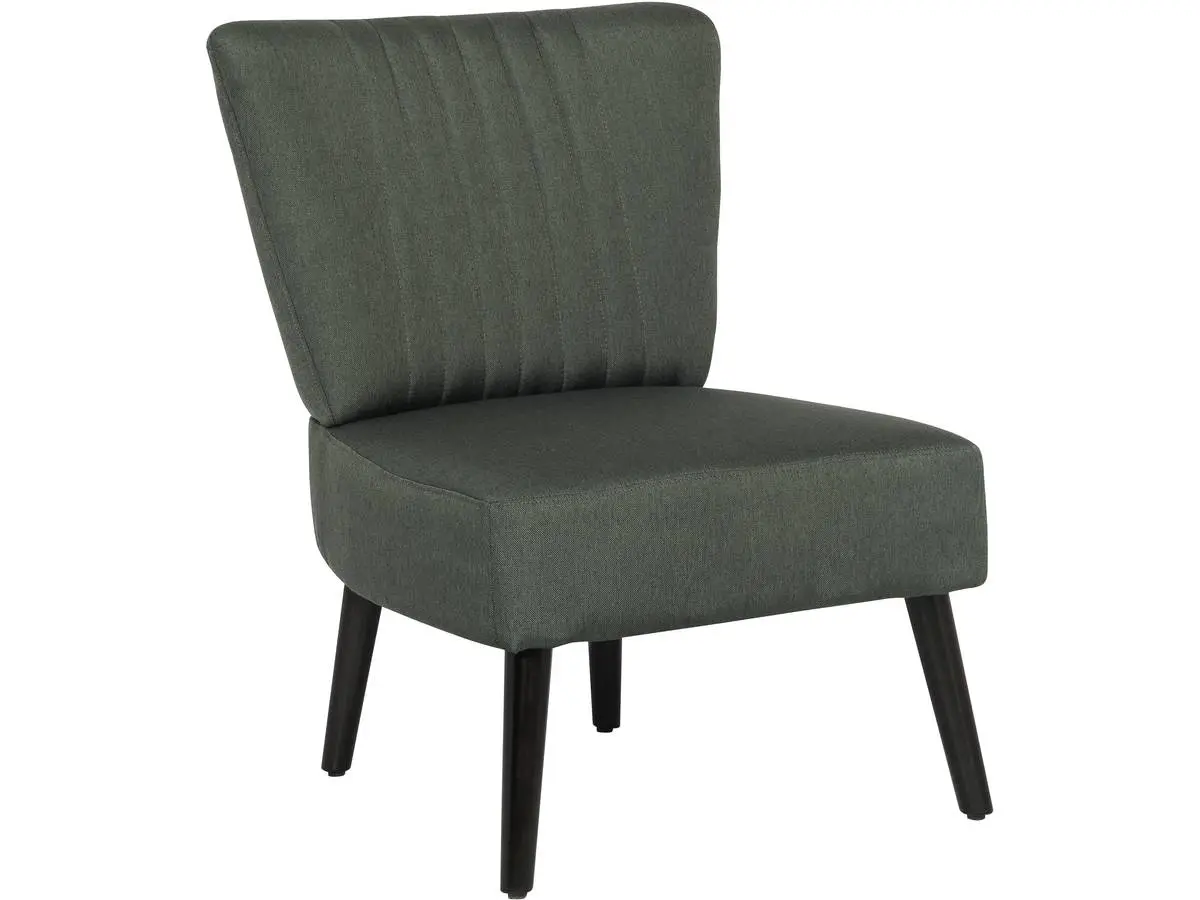 Fauteuil En Tissu «zoé» – 1 Place – Gris Foncé -habitat Et Jardin