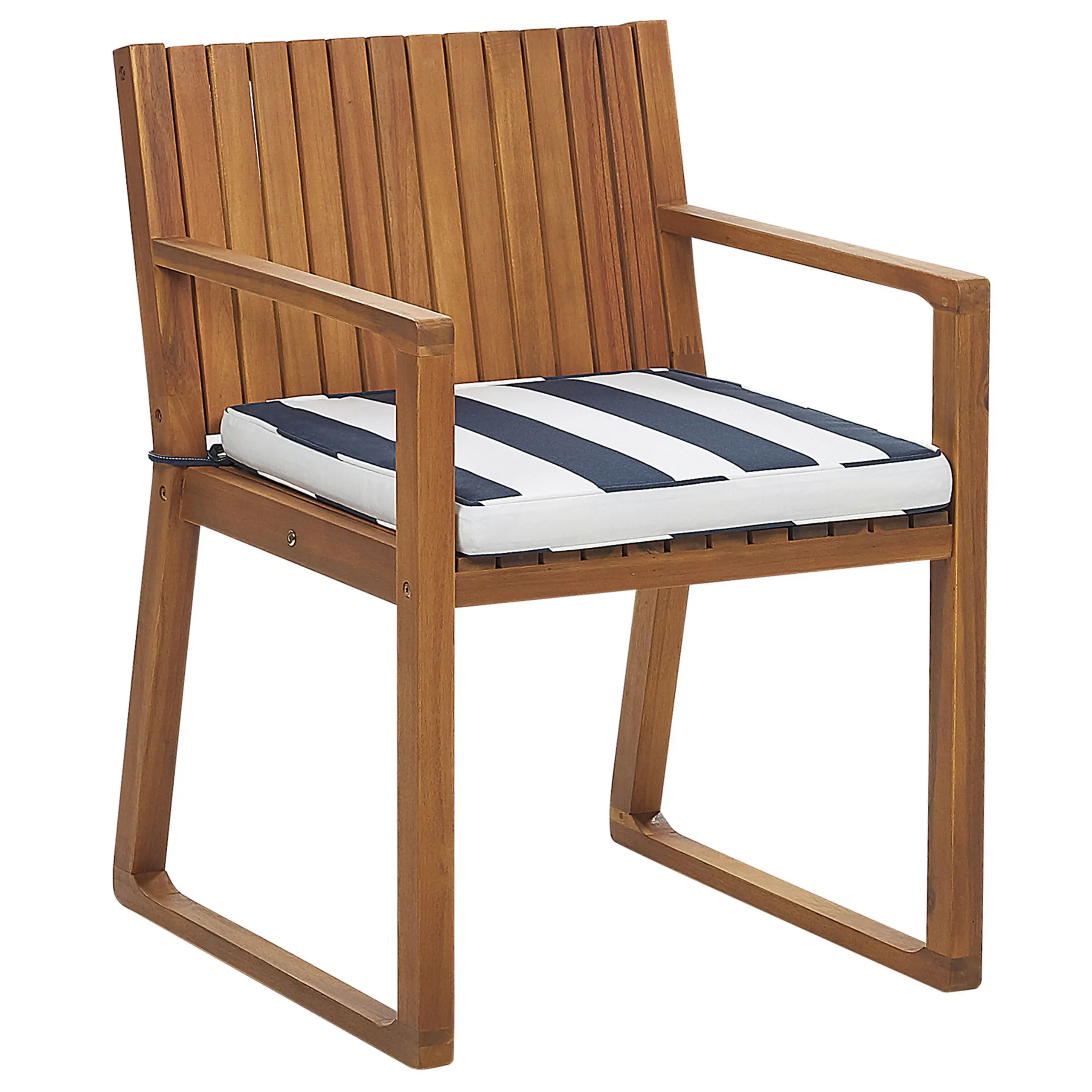 Chaise de salle à manger Acacia Bleu marine SASSARI Beliani