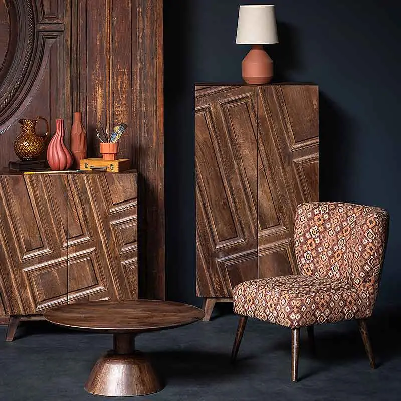Fauteuil Joshua manguier 76x64x74cm