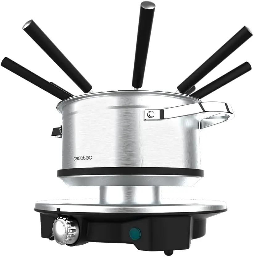 Fondue électrique inox 1500 W 8 personnes avec thermostat