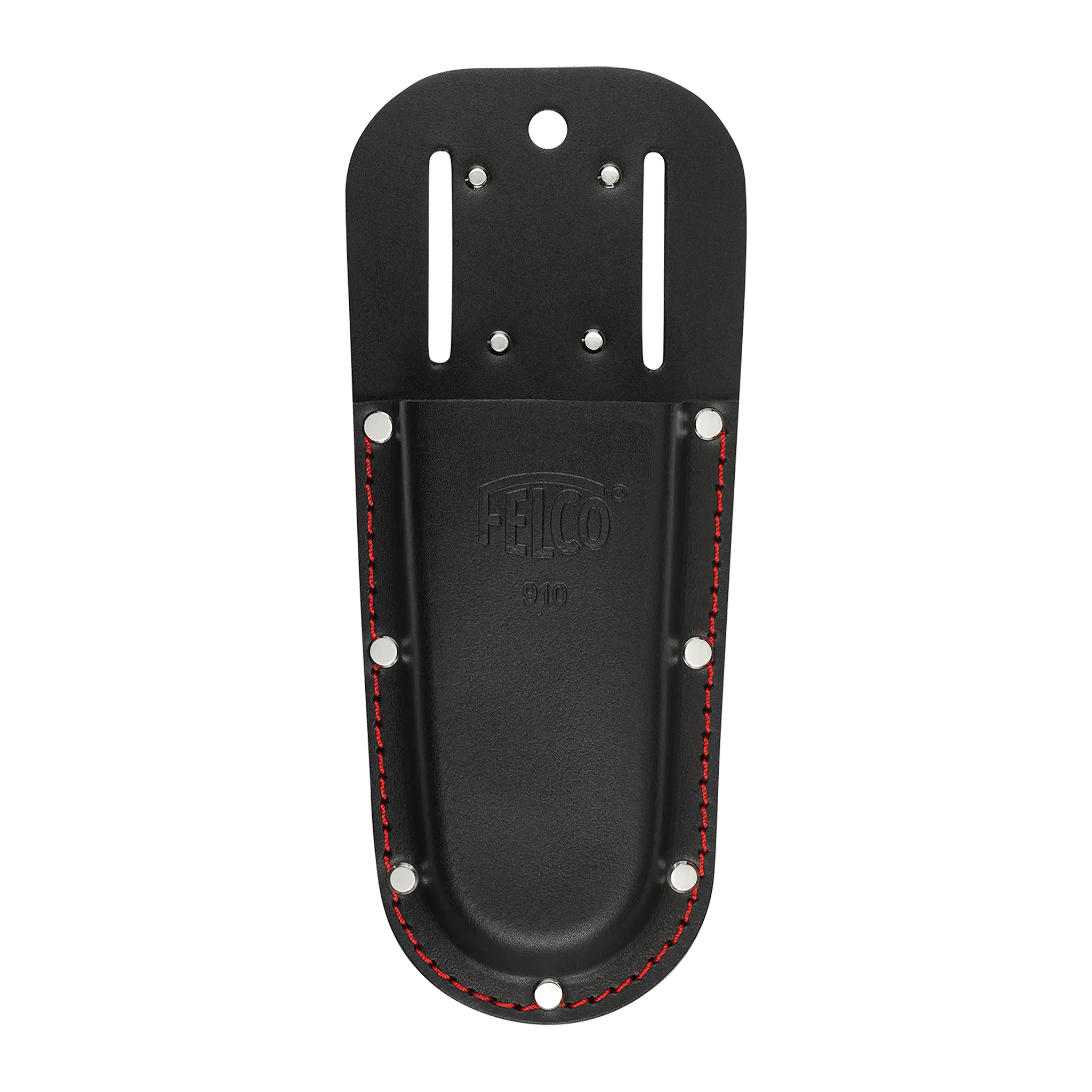 FELCO 910 Noir – Étui en cuir de qualité supérieure avec boucle de ceinture et clip pour un transport pratique des outils de jardinage
