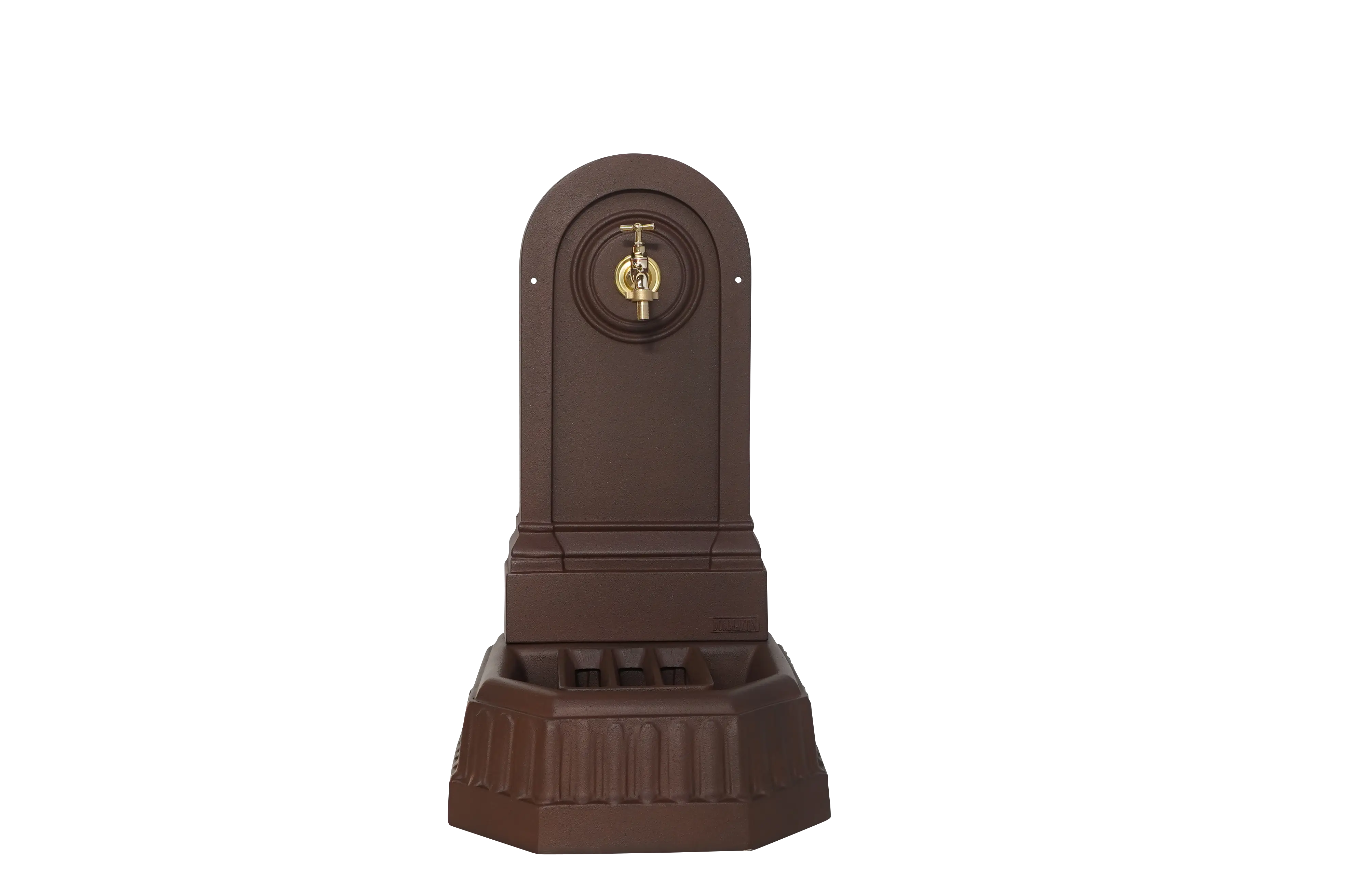 Fontaine citadine brun antique avec robinet standard Dommartin H. 70cm X L. 35cm