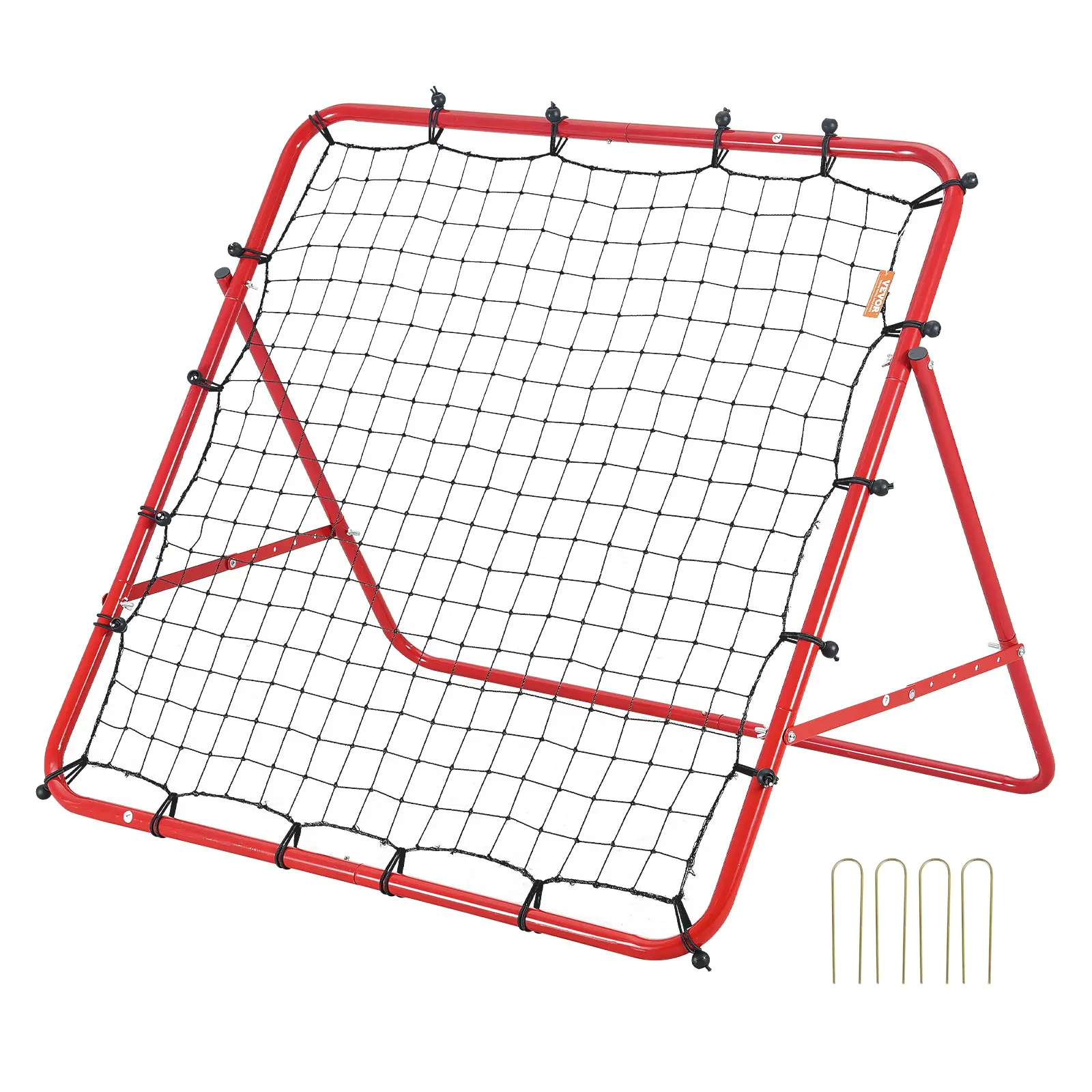 VEVOR Filet rebond football 1×1 m portable, tube fer, filet PE, installation facile, sport enfants.