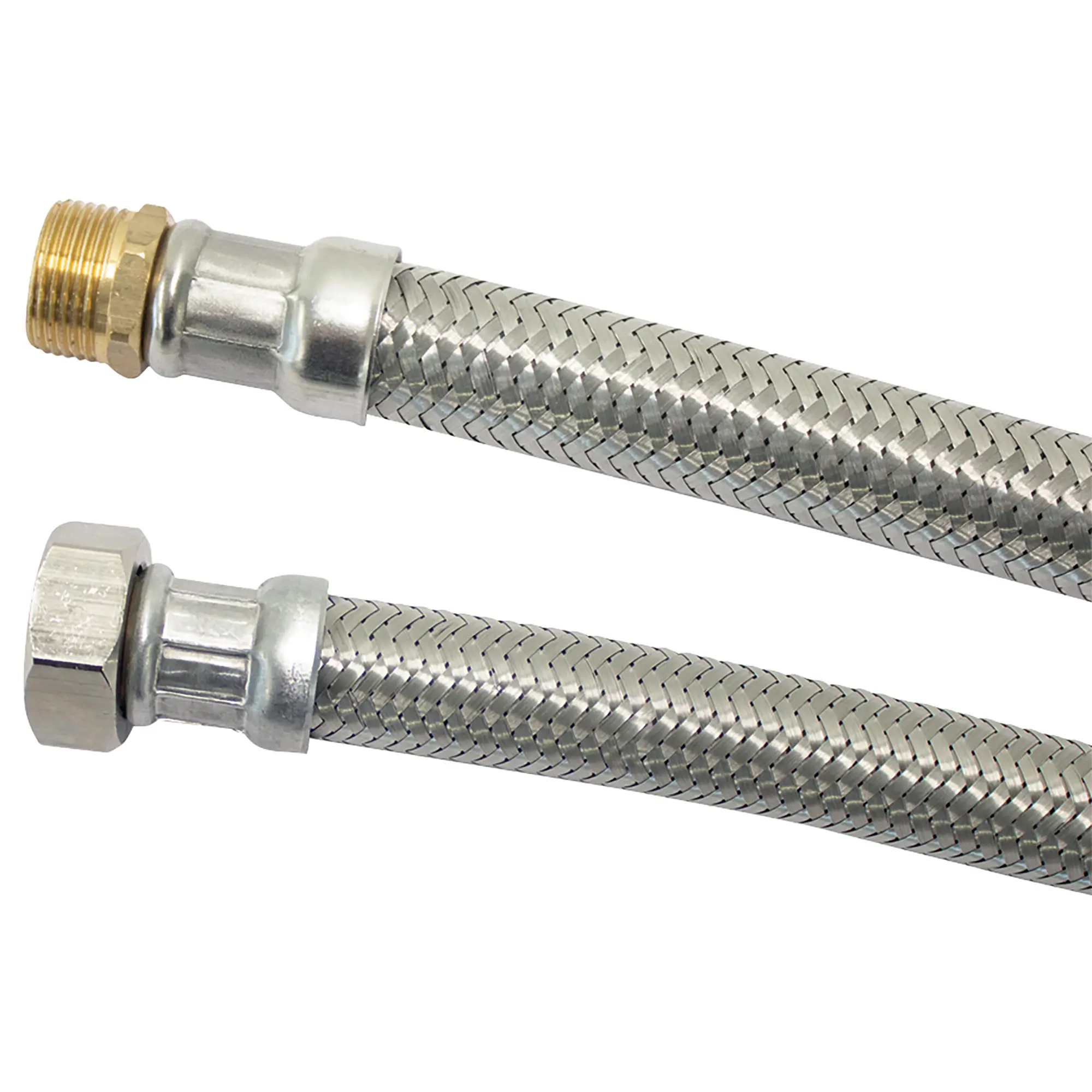 Flexible MÂLE-FEMELLE 30 cm BOUTTÉ – Ø13 mm avec filetage MÂLE 15×21 / FEMELLE 15×21