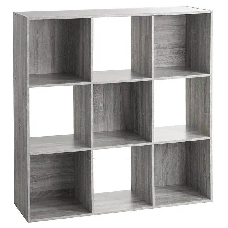 Etagère en bois 9 cases mix coloris gris 5five