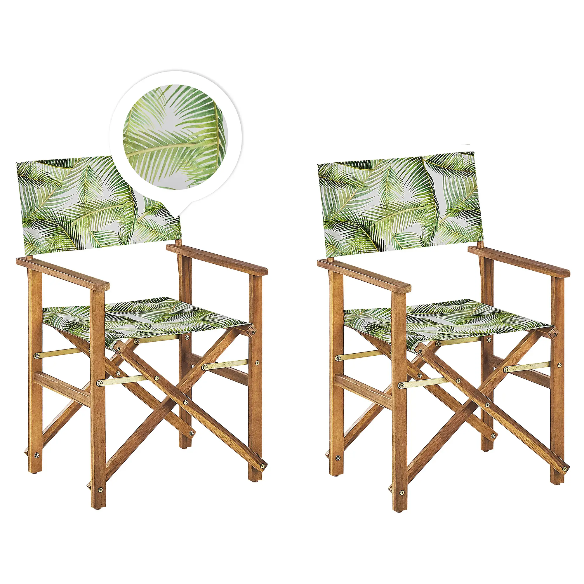 Chaise de jardin Tissu Vert clair CINE – Beliani