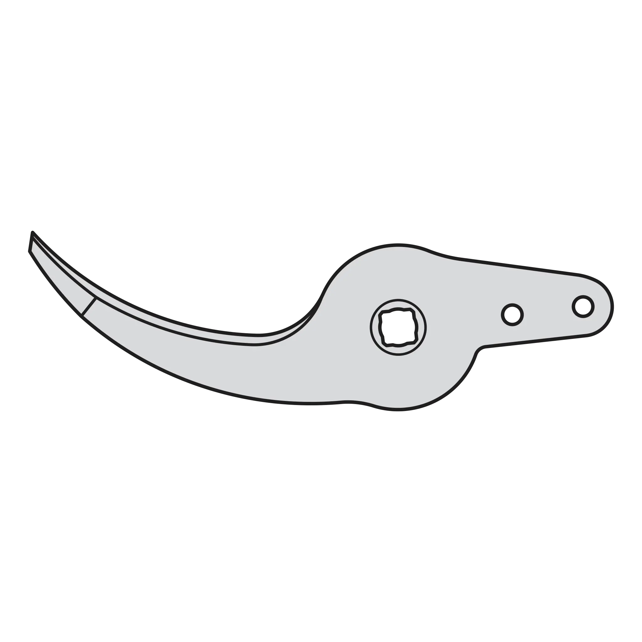 FELCO Contre-lame de rechange avec vis 7/4, argent pour sécateurs FELCO 7 (Accessoire pour sécateurs, 35 x 15 x 5 cm) FELCO 7/4