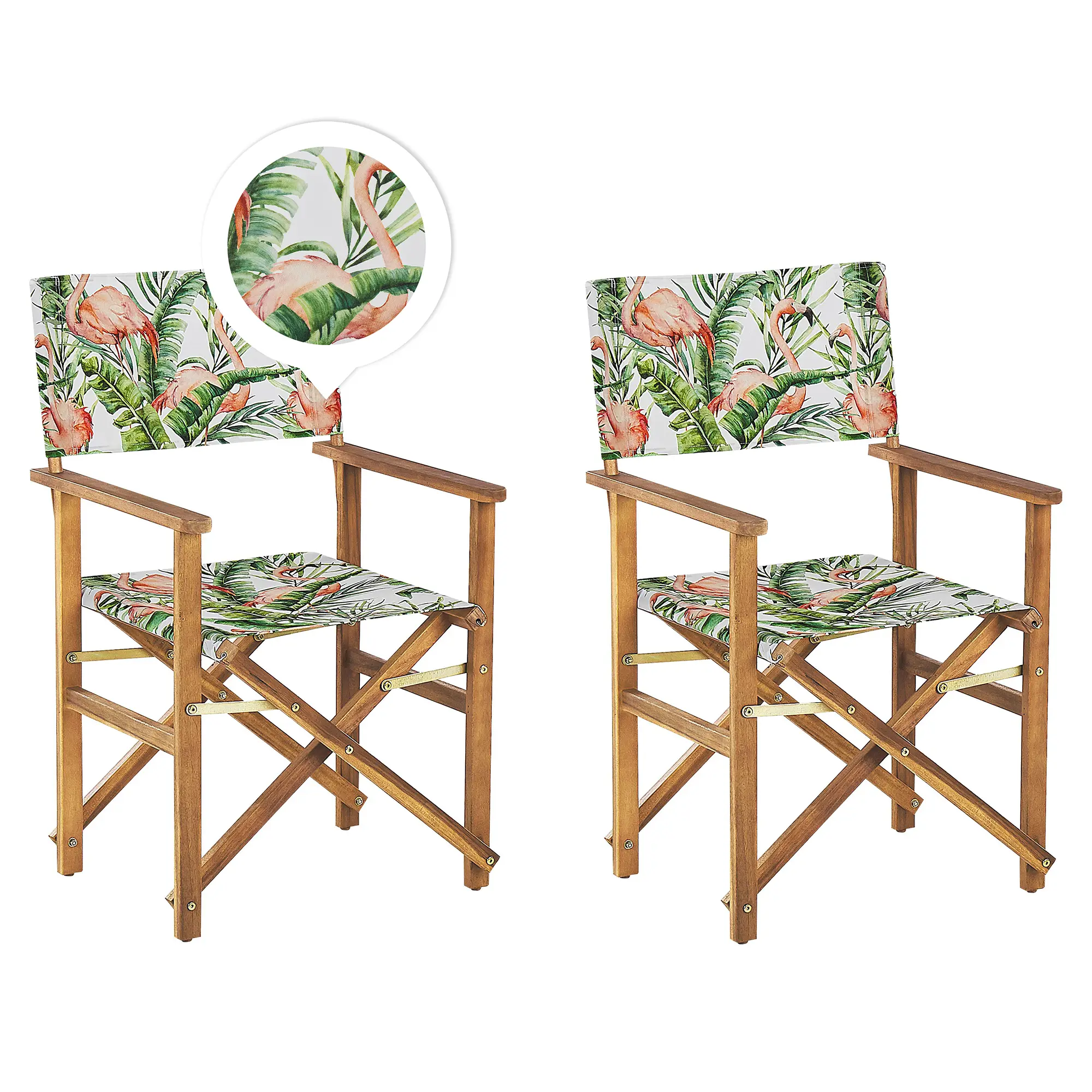 Chaise de jardin Tissu Rose CINE – Beliani