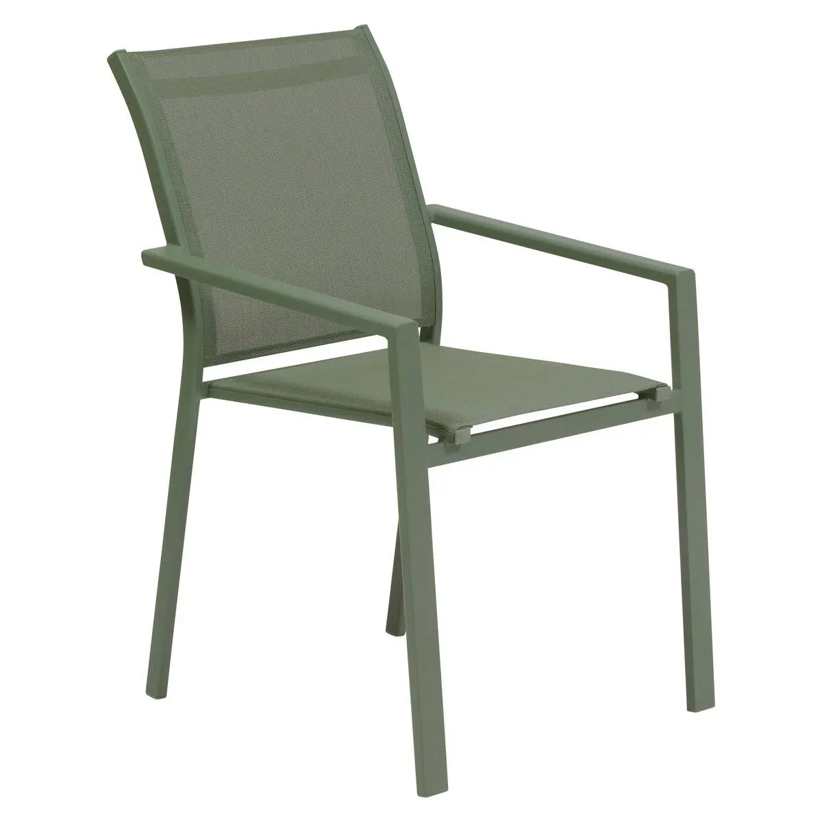 Fauteuil de jardin empilable Essentia vert laurier Hespéride