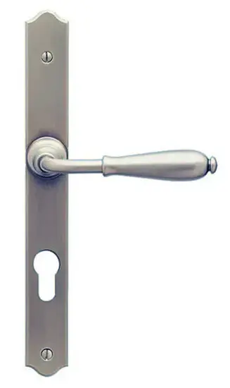 Ensemble double béquille sur plaque étroite NEVERS fer cémenté Clé I – BOUVET – ES69ID2432