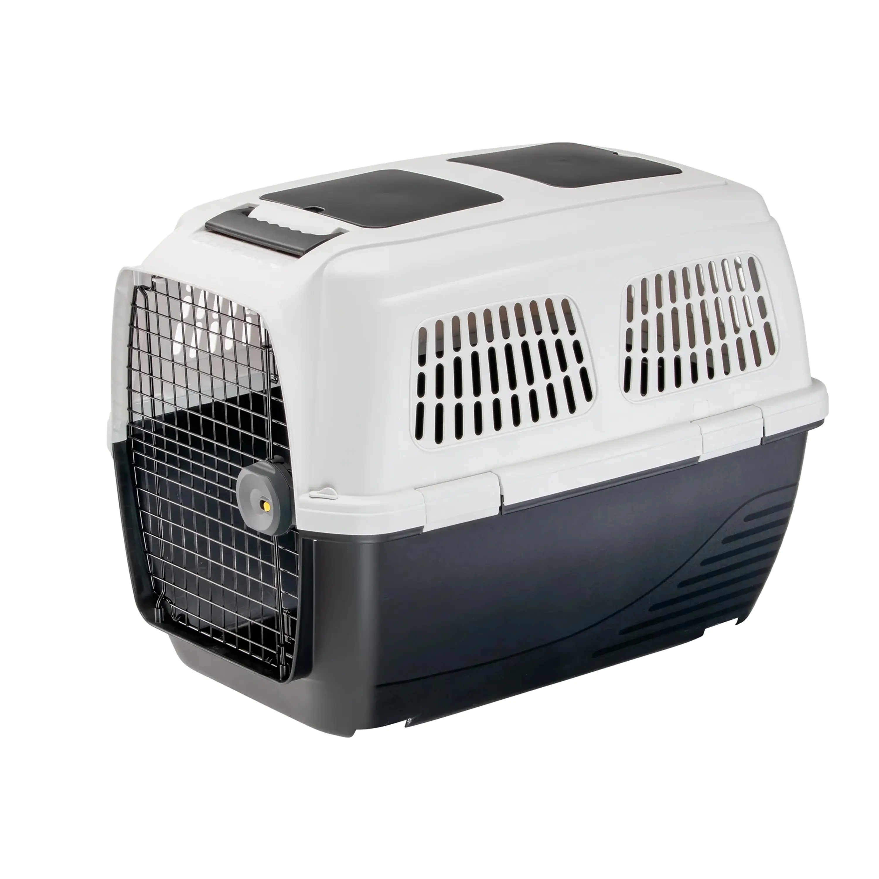 Ferplast Cage de Transport pour Chiens CLIPPER PLUS, IATA, Boite Panier Transport Chien Moyen max 30 Kg, Fermeture sécurisée, Compartiment pour