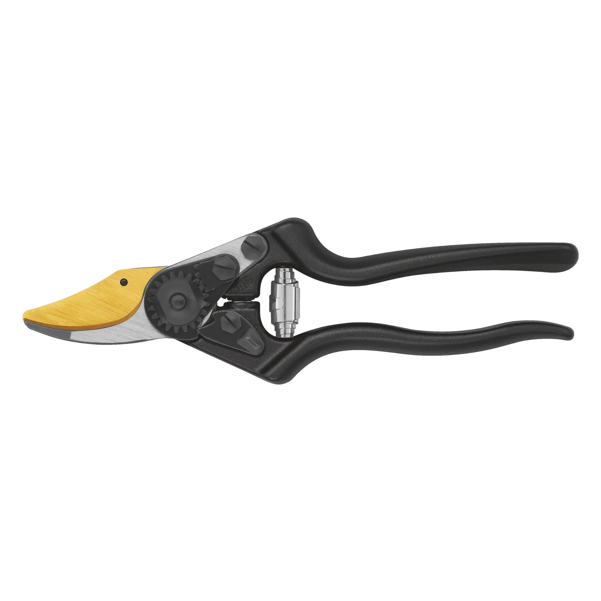 FELCO 6 Sécateur personnalisable Lame F-Gold / Poignées noires – coupe nette 20 mm, aluminium forgé, Swiss Made