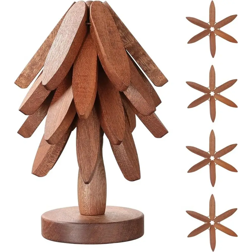 Ensemble Dessous Plat Bois Pour Plats Chauds