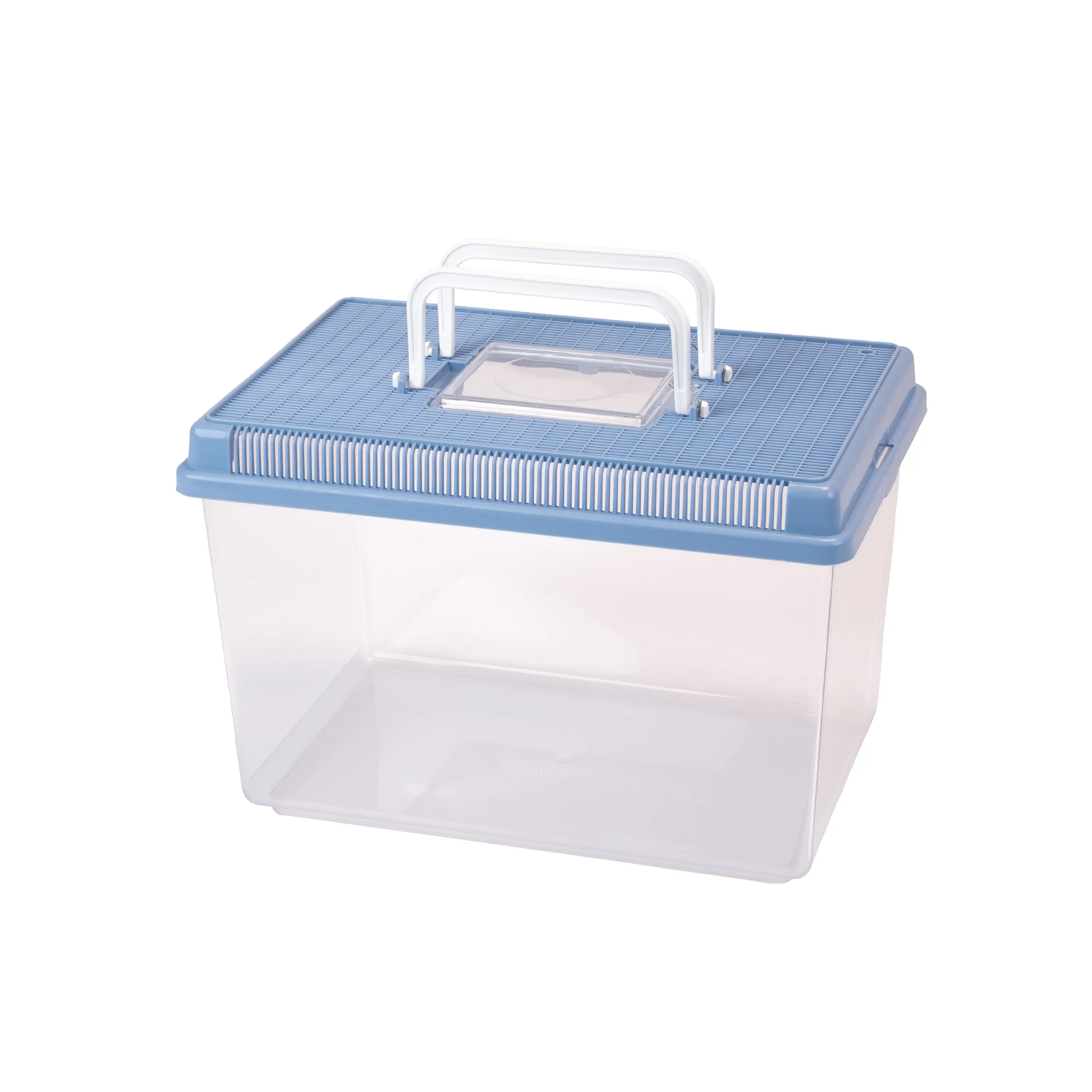 Ferplast Aquarium en plastique pour poissons GEO LARGE Bac Auarium 6 L Conteneur pour petits animaux, terrarium, insectes, bac à tortues, plastique